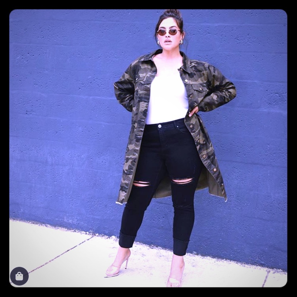 Fashion to Figure Camo Trucker Jacket